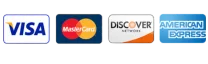 Accepted Payment Cards: Visa, MasterCard, Discover, American Express