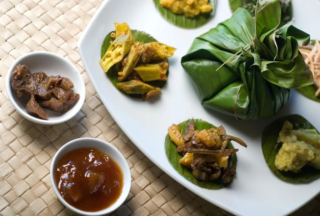 Traditional Ayurvedic wholesome nutritious meal