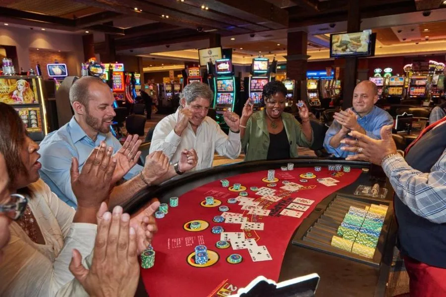 Ballys Casino gaming tables and entertainment in Colombo