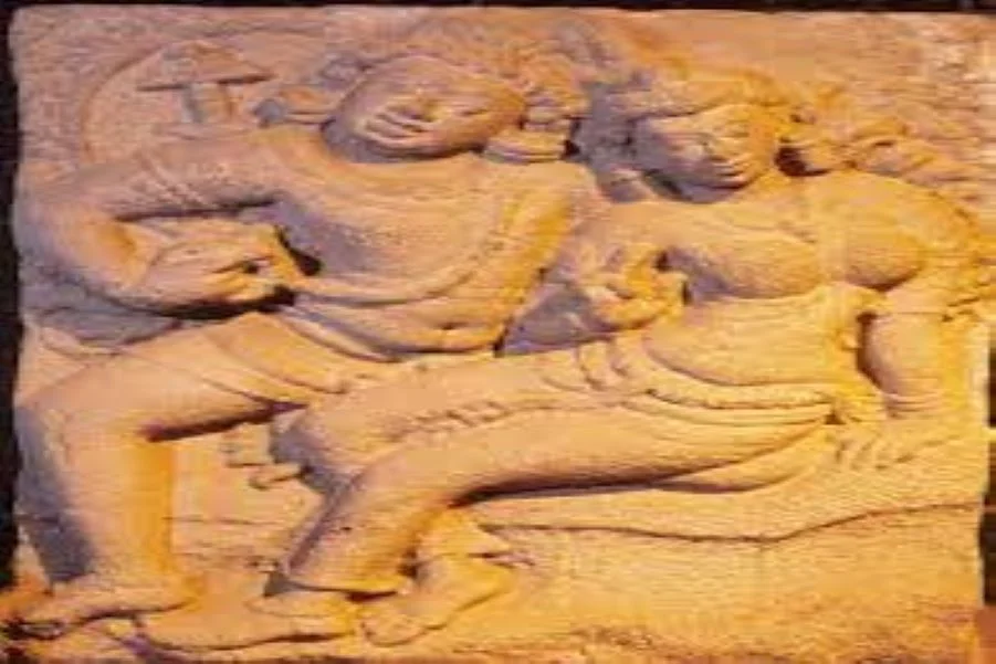 The world-famous 6th-century Isurumuniya Lovers rock carving