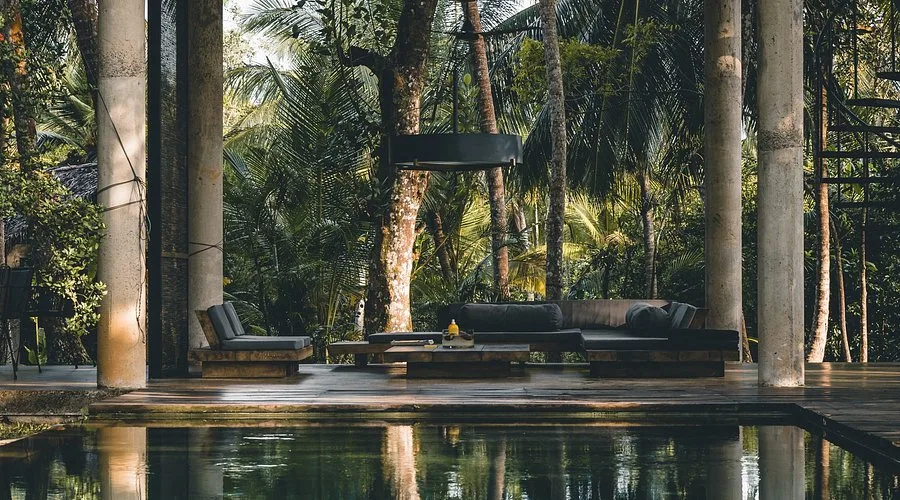 Saltwater swimming pool at Kaju Green Eco Lodges