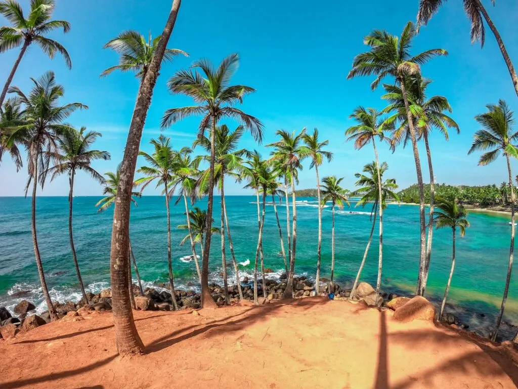 Vibrant sunset vibes along Mirissa Beach