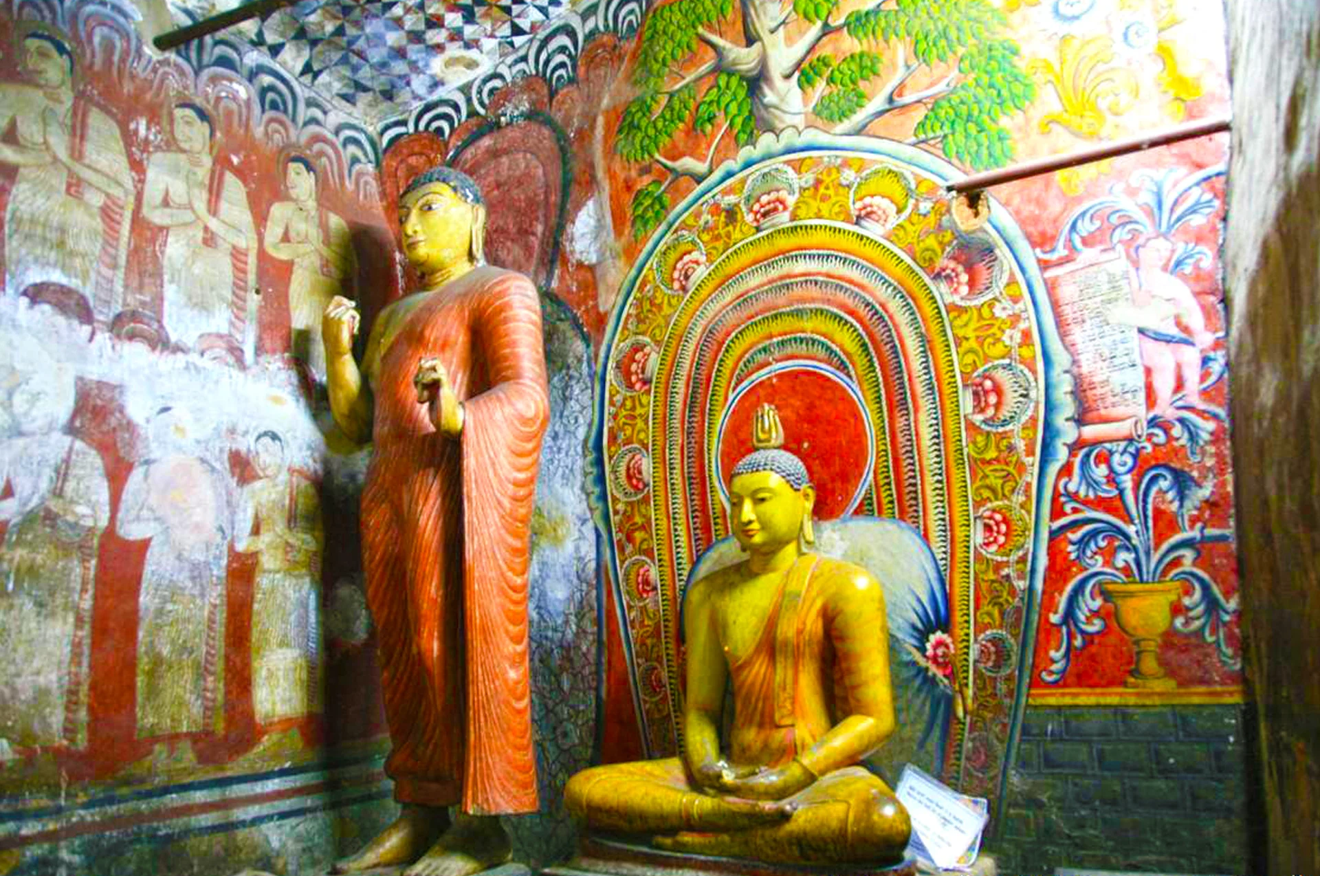 Paccima Viharaya western cave shrine with the central Soma Chetiya stupa