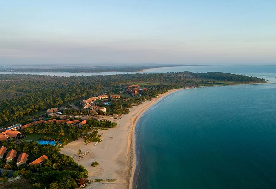 Pristine sandy shores of the east coast