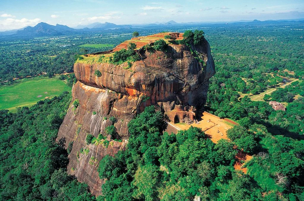 Ruins of King Kassapa's royal palace on the summit plateau