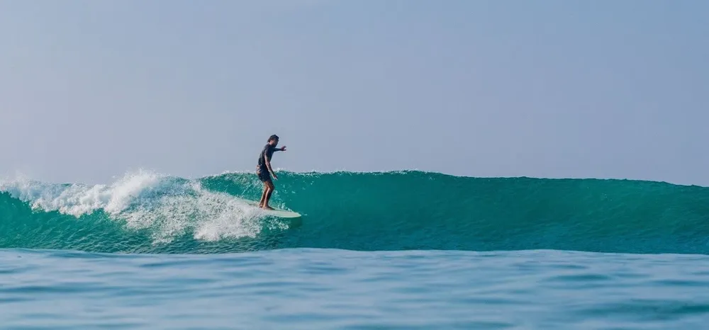 Surfing in Ahangama - Scenic landscape in The Southern Coasts, Sri Lanka