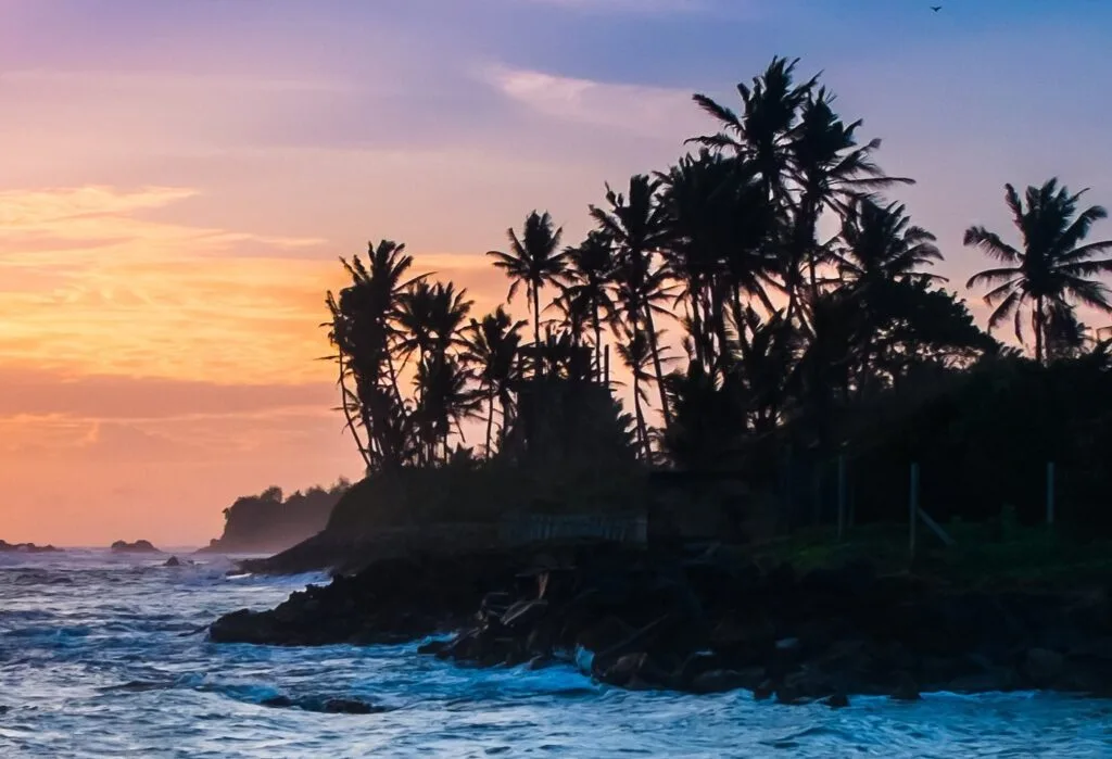 Peaceful tropical beach in Tangalle Sri Lanka